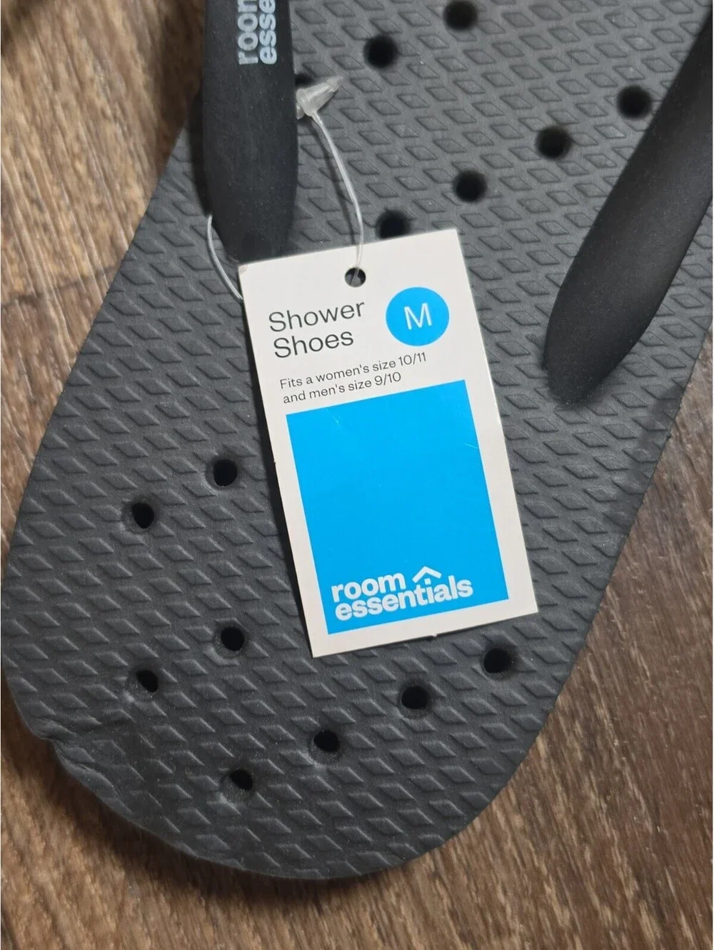 Room Essentials Camp Shower Water Draining Flip Flops M 9/10 W 10/11, # 57